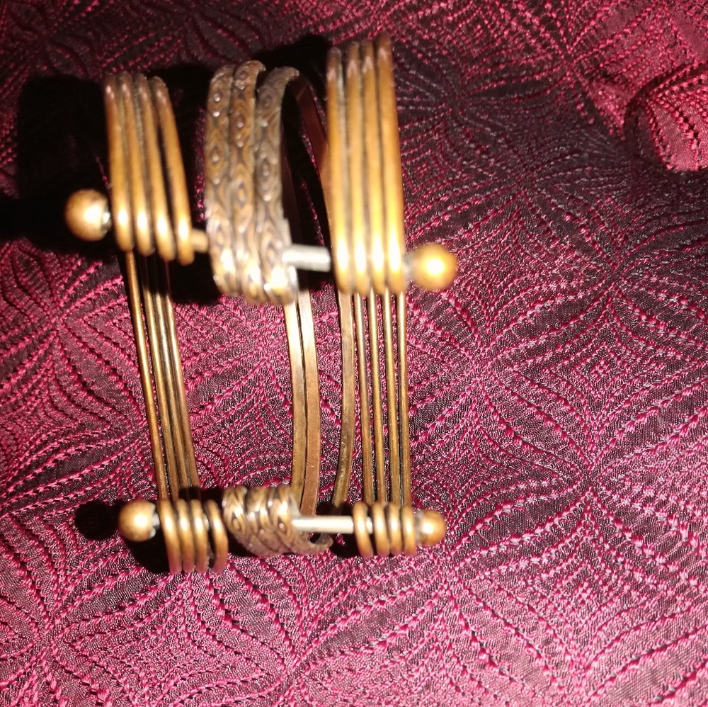 Coppery Cuff Bracelet